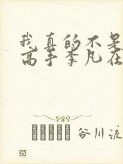 我真的不是绝世高手李凡在线阅读