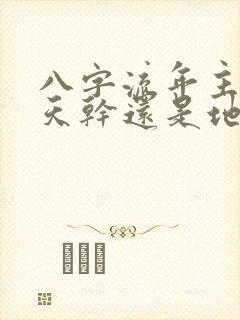 八字流年主要看天干还是地支
