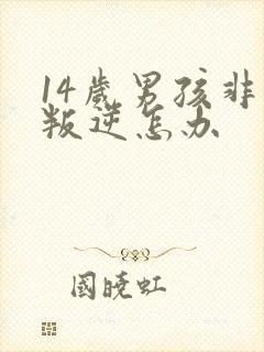 14岁男孩非常叛逆怎办