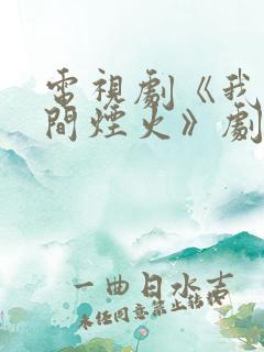 电视剧《我的人间烟火》剧情介绍