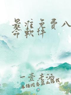 最准免费八字算命软件
