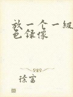 放一个一级的黄色录像