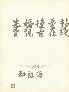 先婚后爱动漫免费观看在线全集