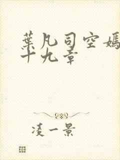 叶凡司空嫣然第十九章