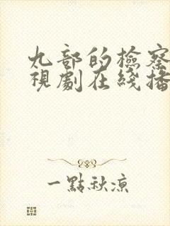 九部的检察官电视剧在线播放