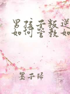 男孩子叛逆期该如何管教如何开导