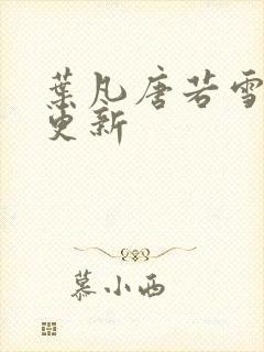 叶凡唐若雪免费更新