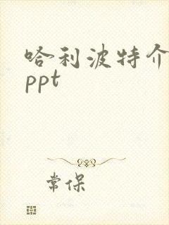 哈利波特介绍的ppt