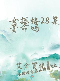 女总格28是富贵命吗