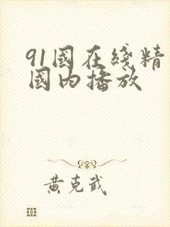 91国在线精品国内播放