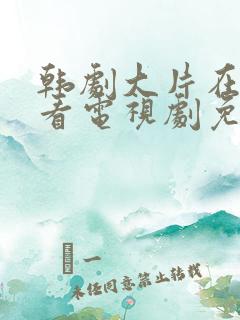 韩剧大片在线观看电视剧免费高清
