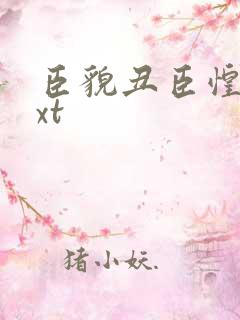 臣貌丑臣惶恐txt