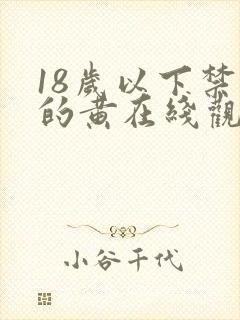 18岁以下禁看的黄在线观看