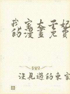 我家太子妃超凶的漫画免费下拉式
