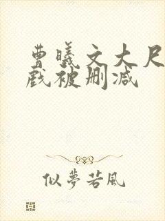 曹曦文大尺度床戏被删减