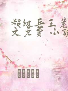 超级兵王叶谦全文免费 小说