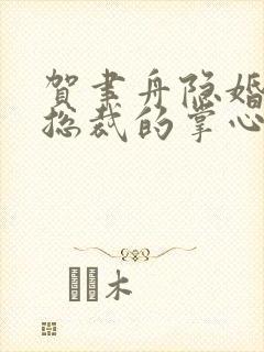 贺聿舟隐婚曝光总裁的掌心宠逃婚了全集阅