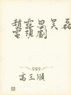 赵露思吴磊演的电视剧