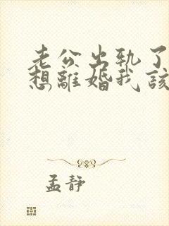 老公出轨了还不想离婚我该怎么办