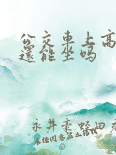 公交车上高潮了还能坐吗