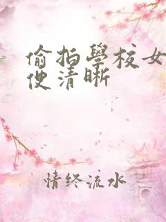 偷拍学校女厕小便清晰
