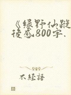 《绿野仙踪》读后感800字.