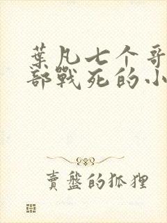 叶凡七个哥哥全部战死的小说免费阅读