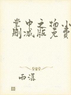 掌中之物小说未删减版免费阅读
