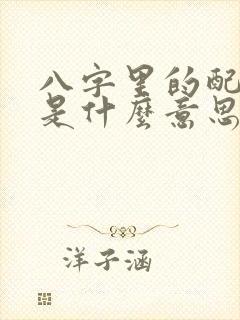 八字里的配偶星是什么意思