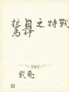 抗日之特战兵王马铮