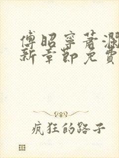 傅昭宁萧澜渊最新章节免费阅读