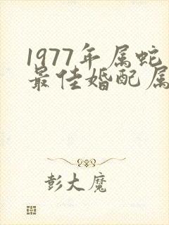 1977年属蛇最佳婚配属相