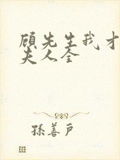 顾先生我才是您夫人全