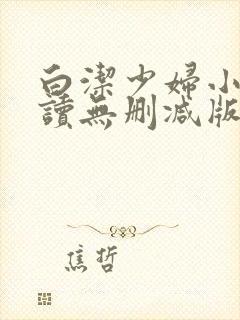 白洁少妇小说阅读无删减版全文