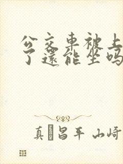 公交车被上高潮了还能坐吗小说免费