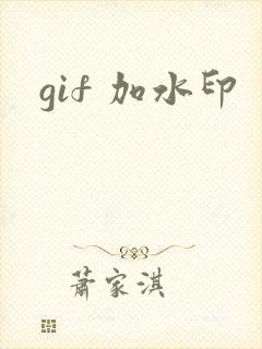 gif 加水印