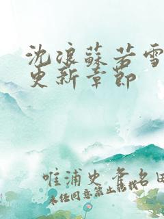 沈浪苏若雪刚刚更新章节