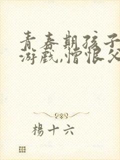 青春期孩子沉迷游戏,憎恨父母咋办