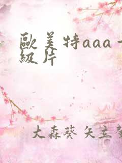 欧美特aaa一级片