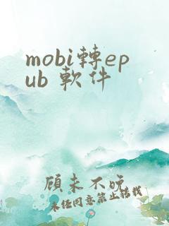 mobi转epub 软件