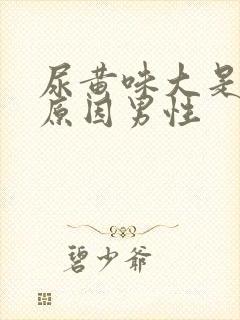 尿黄味大是什么原因男性