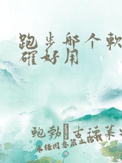 跑步哪个软件准确好用
