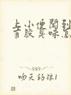 上小便闻到下体有股臭味怎么回事
