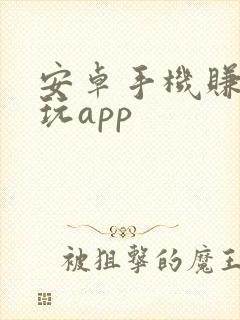 安卓手机赚钱试玩app