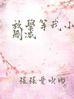 放学等我小说无删减