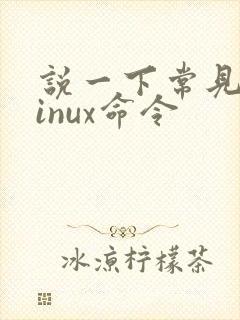 说一下常见的linux命令
