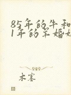 85年的牛和91年的羊婚姻怎么样