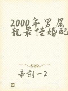 2000年男属龙最佳婚配