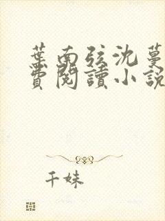 叶南弦沈蔓歌免费阅读小说