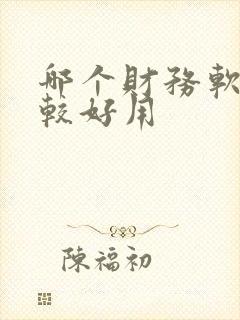 哪个财务软件比较好用